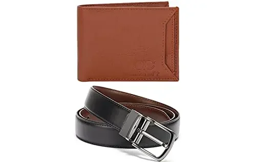 Amicraft Men‘s Combo Pack of Wallet & Belt Gift set