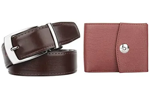 Amicraft Men‘s Combo Pack of Wallet & Belt Gift set