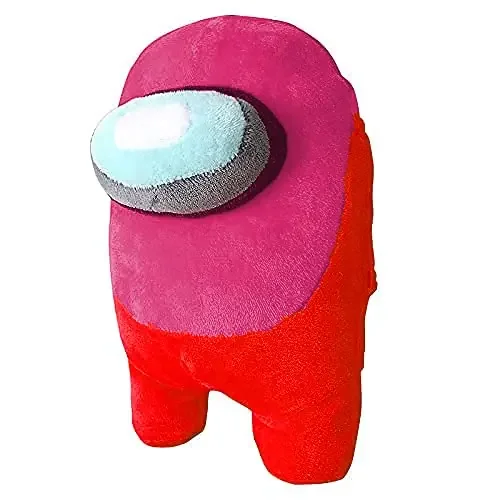 Among Us Plush Toy Plush & Stuffed Toys (18 cm) Among Us Merch Cute Soft Plush Bulging Eyes Astronaut Plush Figure Toy Plush & Stuffed Toys (Rani Pink and Red)