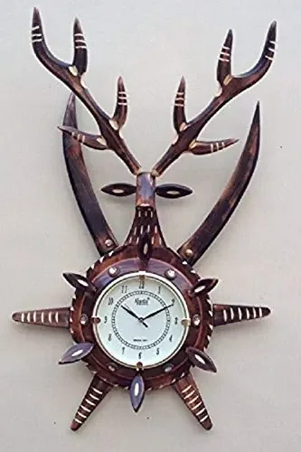 Analog Deer Shape 12″ Dia Wall Clock