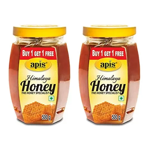 Apis Himalaya Honey, 500g (Buy 1 Get 1 Free) 100% Pure No Added Sugar or Adulteration
