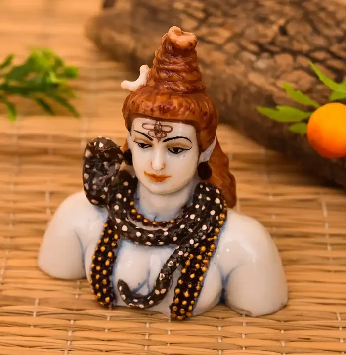 Archna Handicraft Polyresin Lord Ganesha Statue for Pooja Lord Ganesh Idol Sculpture for Home Office Decorations (3 x 2 Inches)