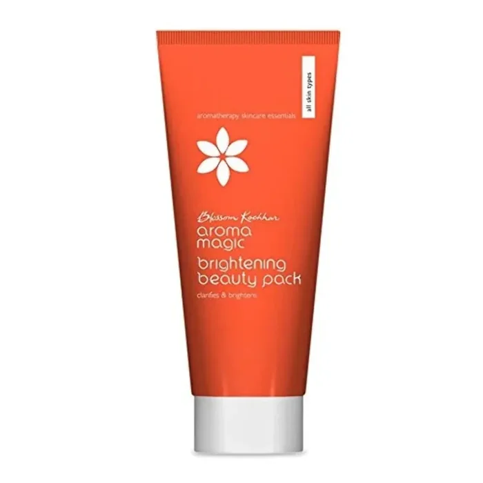 Aroma Magic Brightening Beauty Skin Face Pack Delays sign of ageing Removes dead skin cells Essential Oil Of mandarin & Orange Clarifying Face Pack for Men & Women All Skin Types 100gm Pack of 1