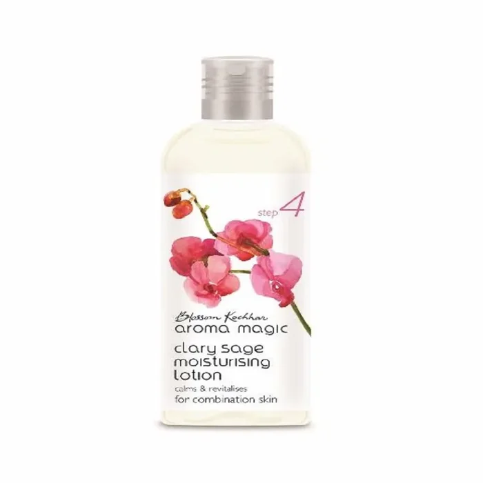 Aroma Magic Clary Sage Moisturising Lotion Moisturizes, nourishes & revitalizes skin Kokum butter, olive oil, lemongrass extracts, rosewood essential oils for Combination Skin – 200 ml