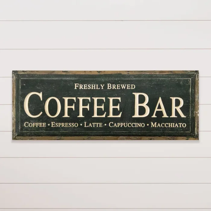 Audrey’s Carved Sign – Coffee Bar