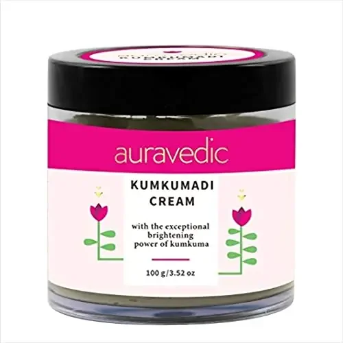 Auravedic Kumkumadi Face Cream with Kumkumadi oil Kumkumadi cream 100gm. Kumkumadi face cream for women men