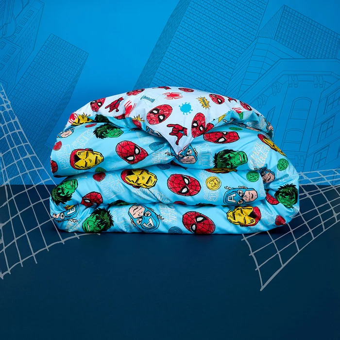 Avengers Blue Duvet Cover | Marvel Heroes