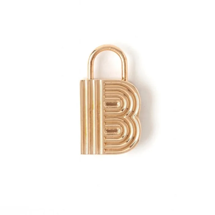 B-PADLOCK LETTER CHARM