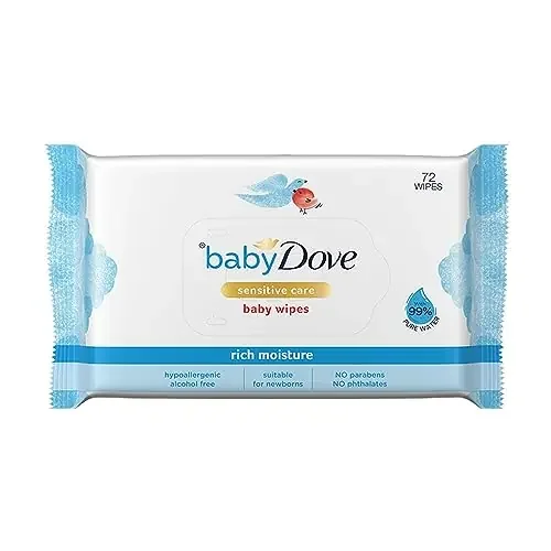 Baby Dove Rich Moisture Wipes 72wipes