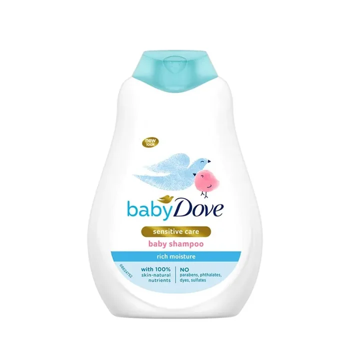 Baby Dove Shampoo 400 ml, Mild No Tears Rich Moisture Baby Shampoo for kids, Gentle Care for Baby‘s Soft Hair – No Sulphates No Paraben shampoo