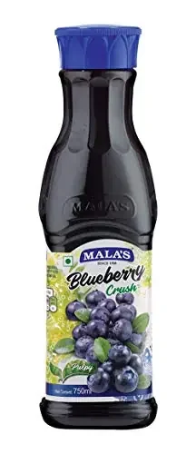 Bakers King Malas Fruit Crush Syrup for Cake Blueberry ( 750ml Pack of 1 )