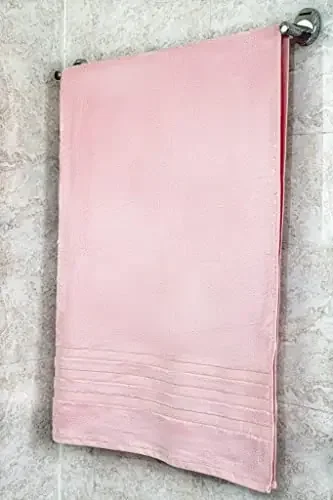 Bamboology Bamboo Bath & Swim Towel Super Absorbent & Soft Antibacterial 600 Gsm 140 Cm X 70 Cm Pack Of 1 (Pink)