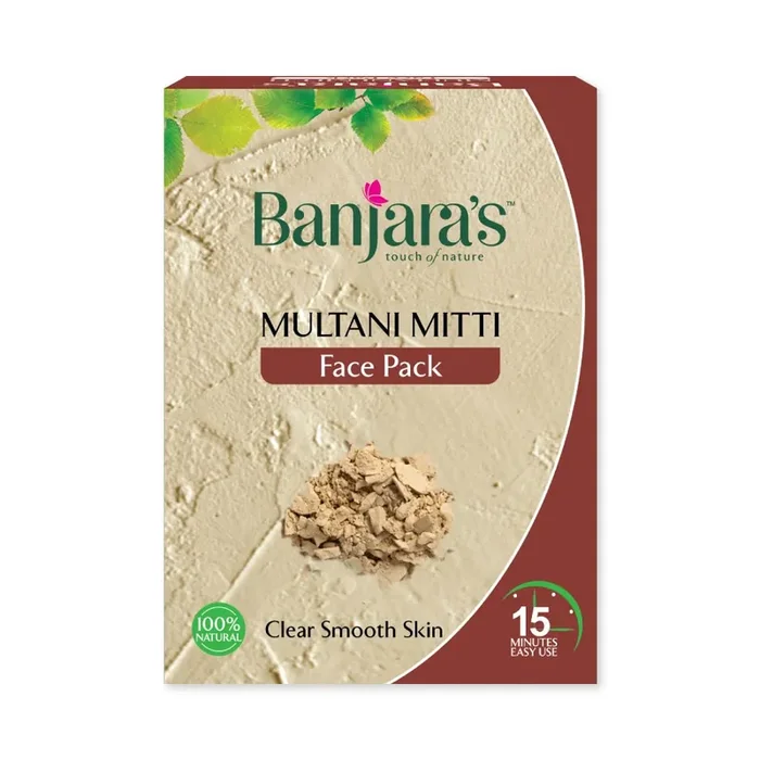 Banjara‘s Face Pack – Multani Mitti, 100g Pack