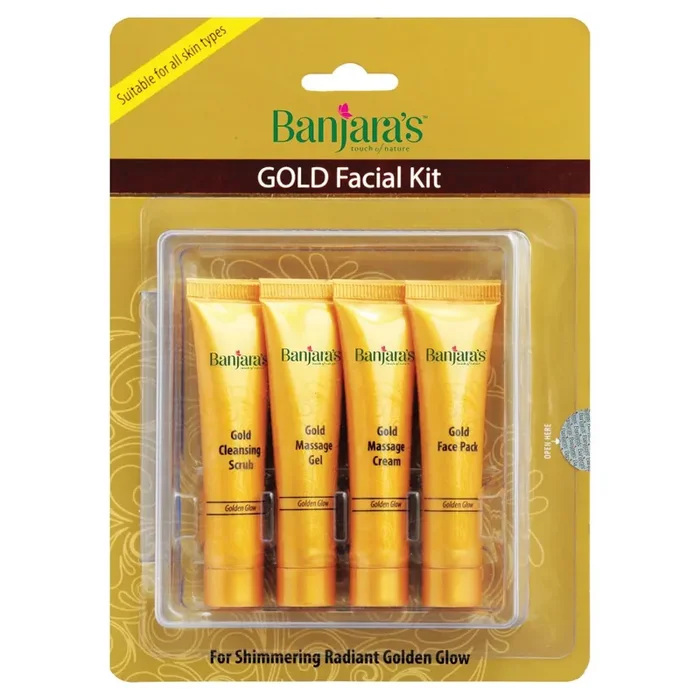 Banjara‘s Facial Kit, Gold (Set of 4), 60g