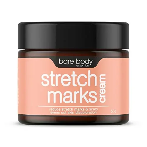 Bare Body Essentials Stretch Marks Cream Dermatologist Approved Reduce and Prevent Stretch Marks Reduces Scars Spots and Skin Discolouration Tone and Tighten your Skin Lighten and Brighten with Deep Moisturization Safe in Pregnancy 50gm