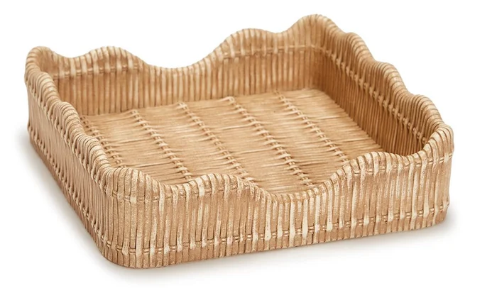 BASKET WEAVE PATTERN NAPKIN HOLDER