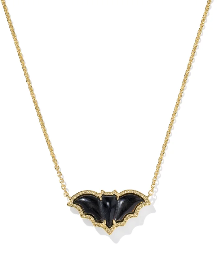 Bat Gold Short Pendant Necklace – Kendra Scott