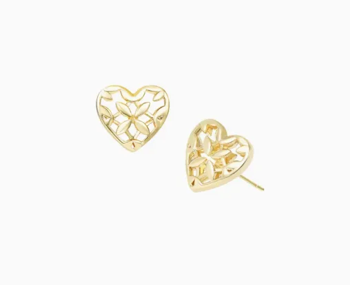 Believer Heart Stud Earrings