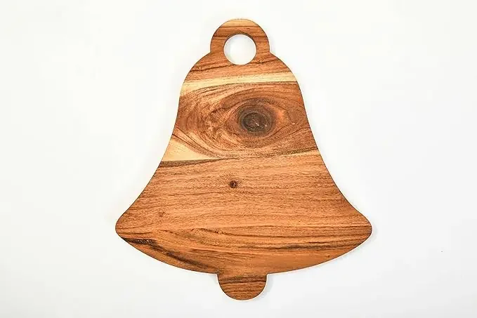 Bell Kitchen Cutting Board – Juice Grooves with Easy-Grip Handles, Non-Porous, Dishwasher Safe