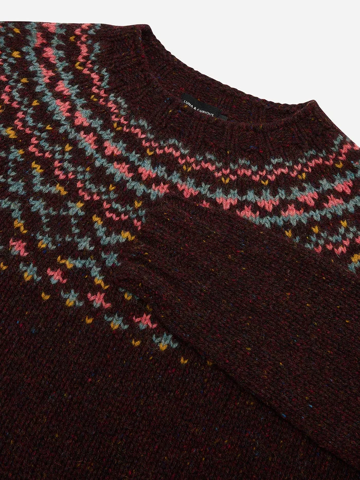 Berry Chunky Fairisle Jumper