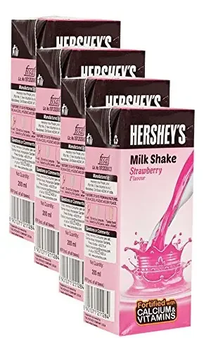 Big Bazaar Combo – Hershey‘s Milk Shake Strawberry, 200ml (Pack of 4) Promo Pack