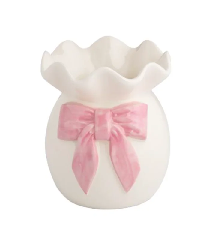 BIG BOW RUFFLE BUD VASE