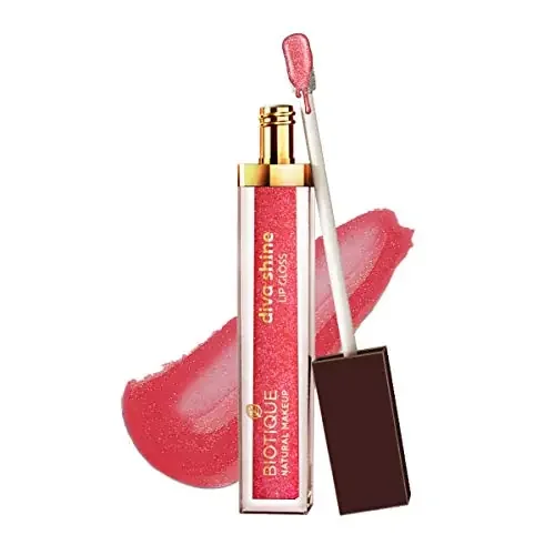 Biotique Natural Makeup Diva Shine Lip Gloss Dew Me Up 3ml