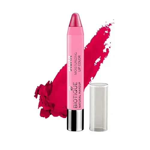 Biotique Natural Makeup Starlit Moisturising Lipstick Rich Raspberry Red