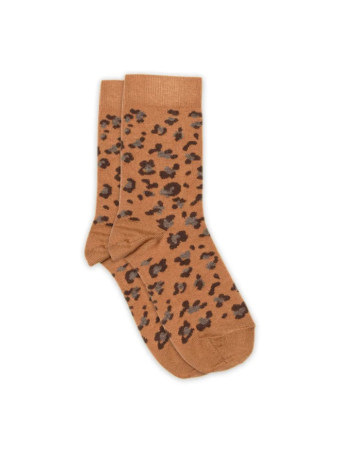 Biscuit Leopard Socks