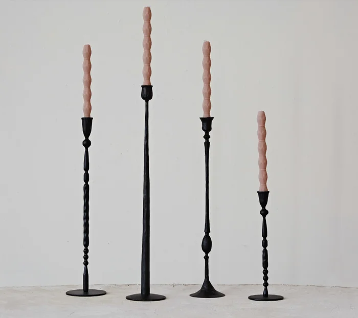 Black Cast Iron Taper Holder Collection | Candle Holders and Gifts