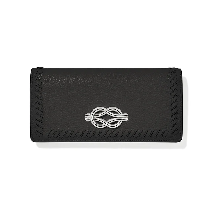 Black Interlok Harmony Slim Folio Wallet