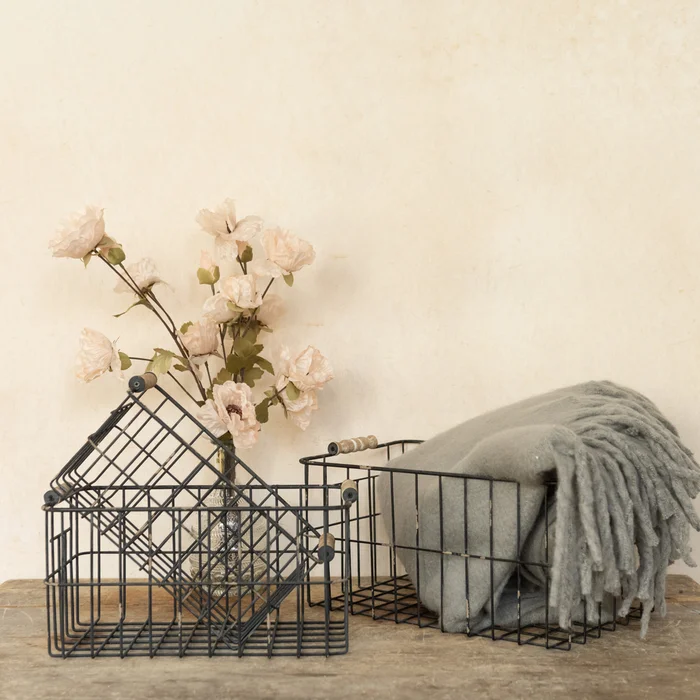 Black Metal Storage Baskets