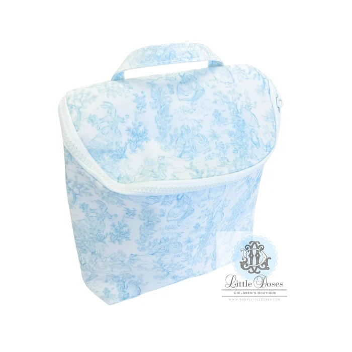 BLUE BUNNY TOILE TAKE AWAY BAG