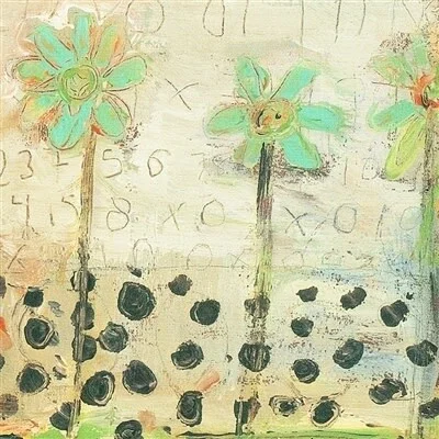 BLUE FLOWERS 12X12