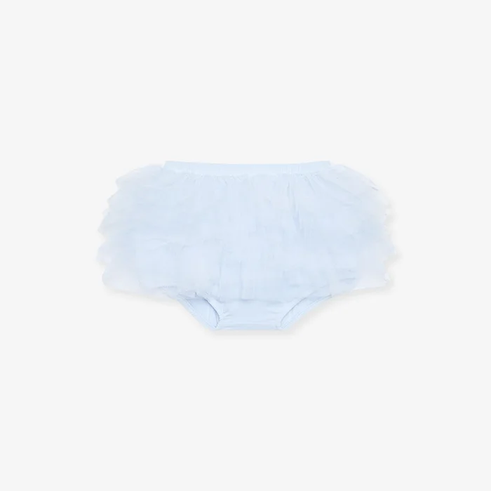 Blue Toddler Ruffled Tulle Bummies