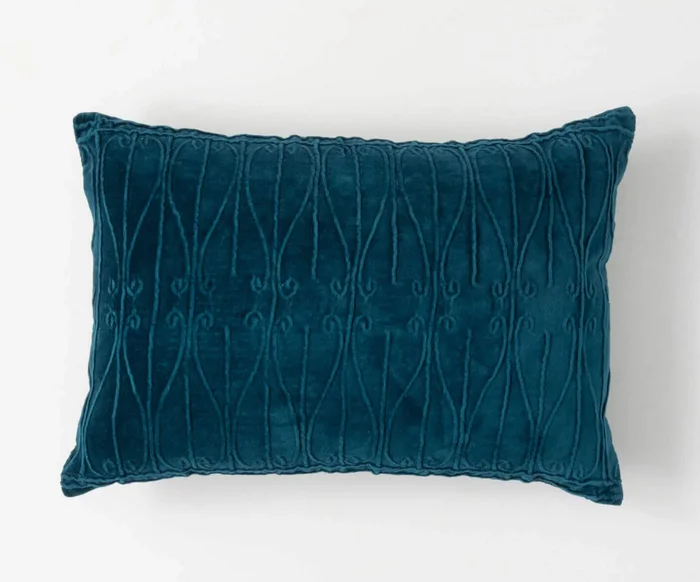 Blue Velvet Pillow