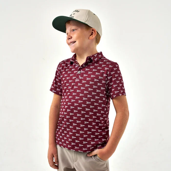Boys Burlebo Howdy Pennants Polo