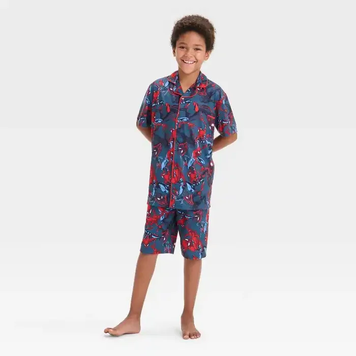 Boys‘ Spider-Man Pajama Set – Gray S