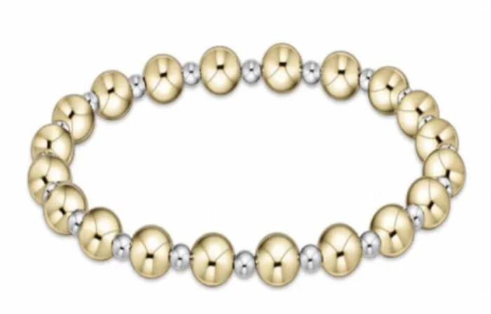 Bracelet Classic Grateful Pattern Mixed Metal
