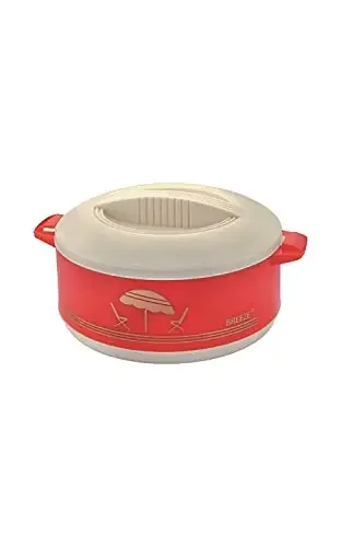 Breeze Chef Plastic Casserole 3 Liters Red