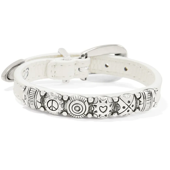 Brighton Harmony Bandit Bracelet-White-07365J