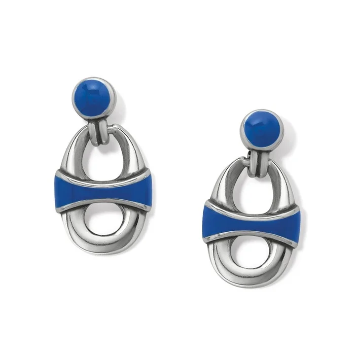 Brighton Portofino Link Drop Earrings-Blue-JA9914