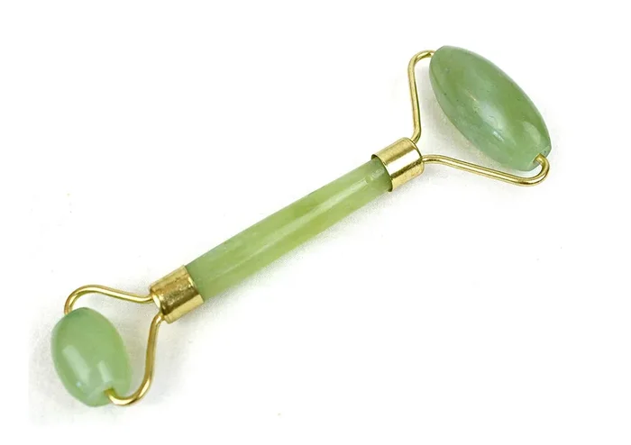 bronson professional Bronson Professinal Anti Aging 100% Natural Jade Stone Roller Massager With Tool For Face And Body Massager(Geen)