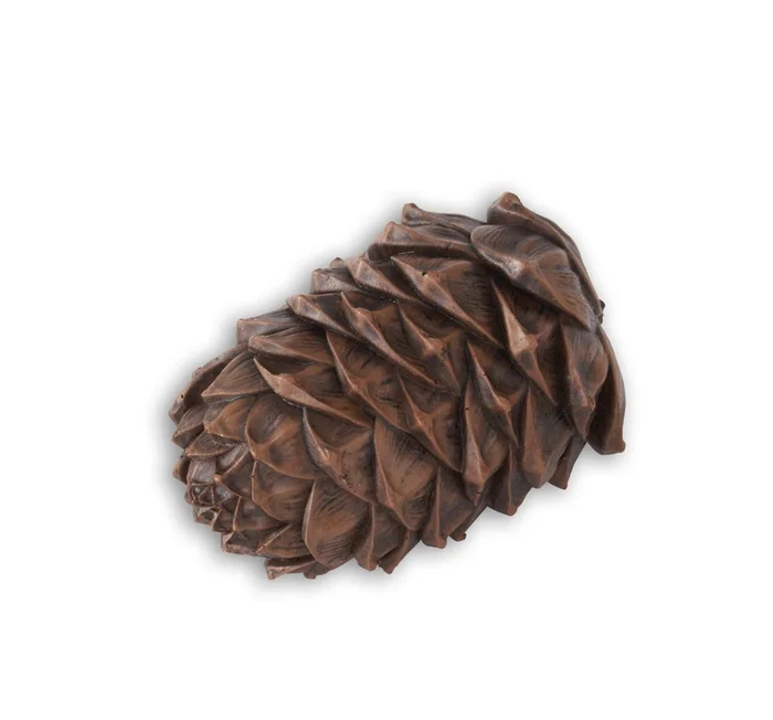BROWN RESIN PINECONE DECOR