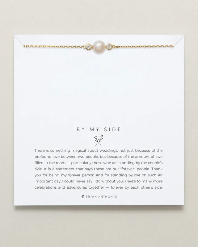 Bryan Anthonys By My Side Pearl Necklace-Gold