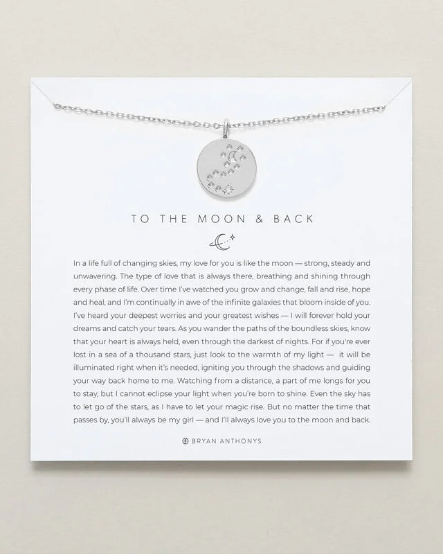 Bryan Anthonys To the Moon and Back Constellation Necklace – Silver