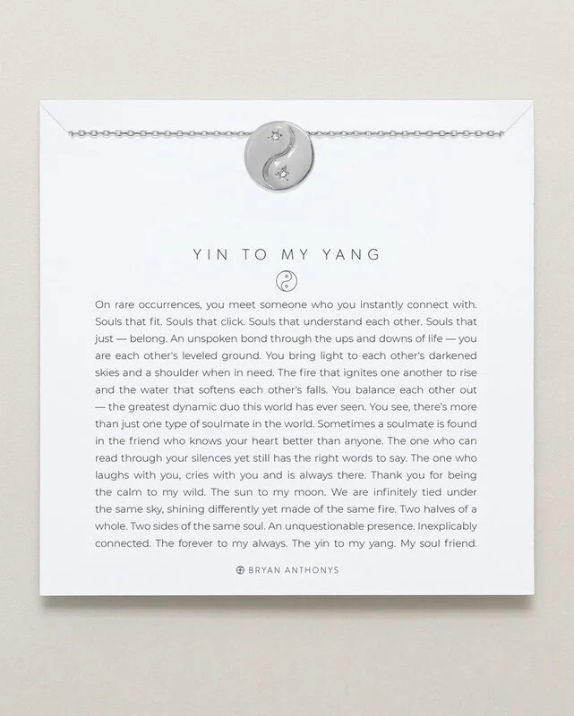 Bryan Anthonys Yin to My Yang Friendship Necklace – Silver