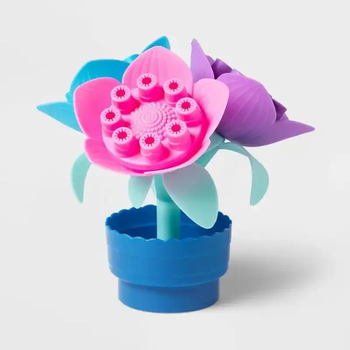 Bubble Endcap Dip and Blow Flowers – Sun Squad™ Kids Plastic Toy Wand