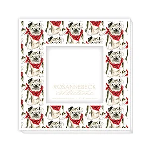 BULLDOG WITH RED & BLACK 4X4 FRAME