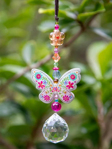 Butterfly Crystal Sun Catcher